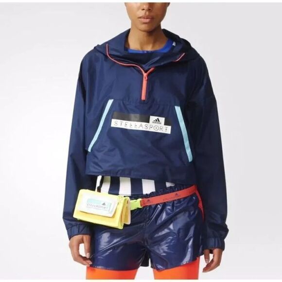 ADIDAS STELLASPORT GLOW WINDBREAKER JACKET SIZE S - Picture 10 of 11